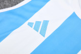 2025 AD White blue Tank top and shorts suit