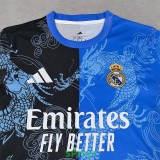 25-26 RMA Blue Black Special Edition Fans Training Shirts (龙纹)