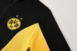 25-26 Dortmund Black Yellow Jacket Tracksuit #01