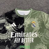 25-26 RMA Green Black Special Edition Fans Training Shirts (龙纹)
