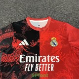 25-26 RMA Red Black Special Edition Fans Training Shirts (龙纹)