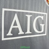2007-2008 Man Utd Grey Goalkeeper Retro Soccer Jersey