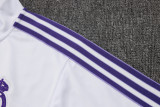 25-26 RMA White Half Pull Tracksuit #B2513(半拉链)