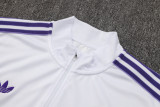 25-26 RMA White Half Pull Tracksuit #B2513(半拉链)