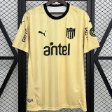 25-26 Atletico Penarol Beige Yellow Fans Soccer Jersey