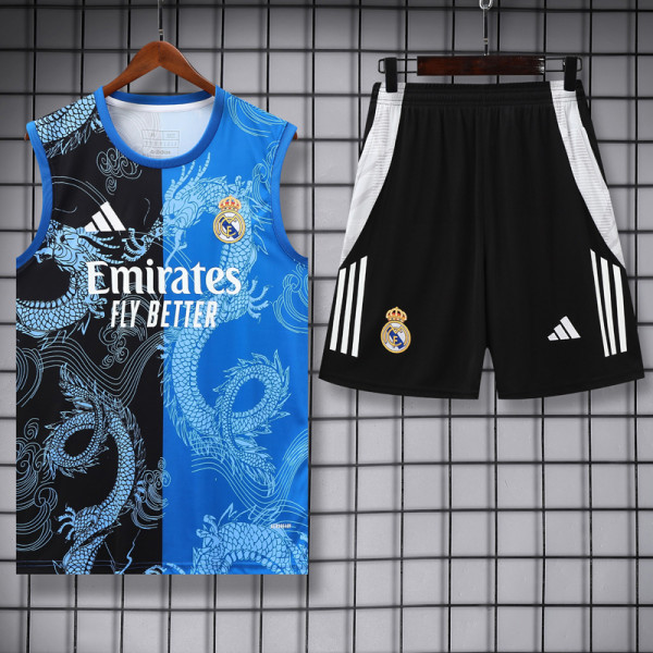 25-26 RMA Black blue Tank top and shorts suit