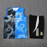 25-26 RMA Black blue Tank top and shorts suit