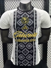 25-26 Club America White Black Player Version Soccer Jersey