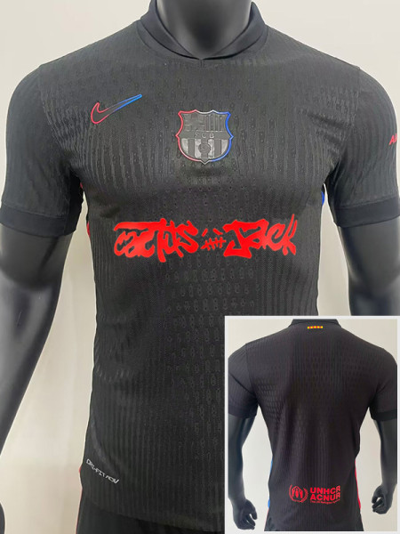 24-25 BAR Away Limited Edition Player Version Soccer Jersey (Cactus Jack)红