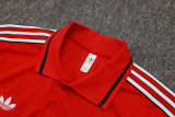 25-26  Man Utd Red Short shirts and Long trousers Suit #C2506