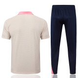 25-26 BAR Beige Short shirts and Long trousers Suit #C2505