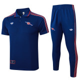 25-26 ARS Royal blue Short shirts and Long trousers Suit #C2507