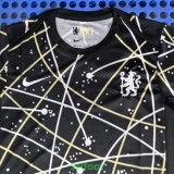 25-26 CHE Grey Black Fans Training shirts
