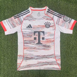 25-26 Bayern Away Muller #25 Print Picture Number Fans Soccer Jersey