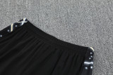25-26 CHE Grey Black Tank top and shorts suit