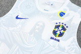 25-26 Brazil White Tank top and shorts suit (背心套装)