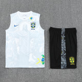 25-26 Brazil White Tank top and shorts suit (背心套装)