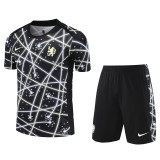 25-26 CHE Grey Black Training Short Suit