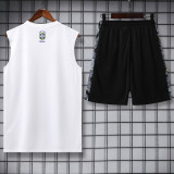 25-26 Brazil White Tank top and shorts suit (背心套装)