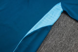 25-26 JUV Royal blue Half Pull Tracksuit #B2532(半拉链)