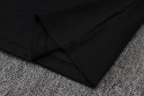25-26  Man Utd Black Short shirts and Long trousers Suit #C2518