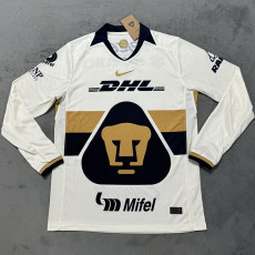 25-26 Pumas UNAM Home Long Sleeve Soccer Jersey (长袖)