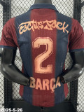 25-26 BAR Joint Edition Cactus Jack #2 BARCA Player Version Soccer Jersey