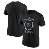2025 PSG Black CHAMPIONS High Quality Casual T-Shirt (MMXXV)