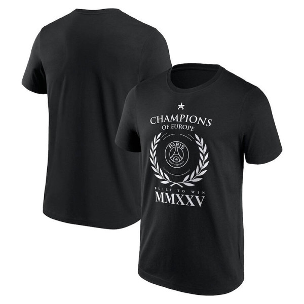 2025 PSG Black CHAMPIONS High Quality Casual T-Shirt (MMXXV)