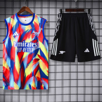 25-26 ARS Red blue Tank top and shorts suit