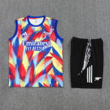 25-26 ARS Red blue Tank top and shorts suit