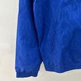 1998 Japan Anime Edition Blue & White Retro Double Sided Windbreaker (双面风衣)