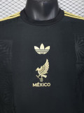 25-26 Mexico Gold Cup Black Long Sleeve Player Version Soccer Jersey (长袖球员)