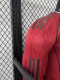 25-26 Man Utd Home Long Sleeve Player Version Soccer Jersey (长袖球员)