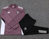 25-26 Man Utd Grey purple Jacket Tracksuit #A2550