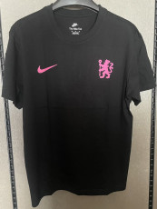 25-26 CHE Black High Quality Casual T-Shirt #圆领