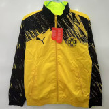 25-26 Dortmund Yellow & Fluorescent Green Double Sided Windbreaker (双面风衣)