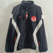 25-26 PSG Jordan Black Windbreaker