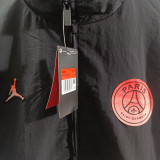 25-26 PSG Jordan Black Windbreaker