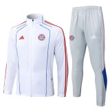 25-26 Bayern White Jacket Tracksuit #A2551