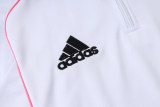 25-26 JUV White Half Pull Tracksuit #B2552(半拉链)