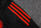 25-26 Bayern Black Half Pull Tracksuit #B2553(半拉链)