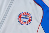 25-26 Bayern Light gray Jacket Tracksuit #A2552