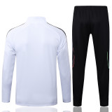 25-26 JUV White Half Pull Tracksuit #B2552(半拉链)