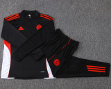 25-26 Bayern Black Half Pull Tracksuit #B2553(半拉链)