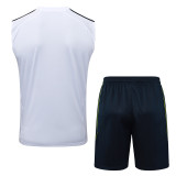 25-26 RMA White Tank top and shorts suit #D2588