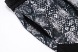 C2448 AJ Black Casual Short Pants #蛇纹迷彩