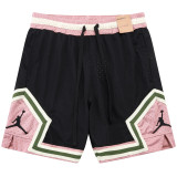 A2501 AJ Black Pink Casual Short Pants #黑粉色