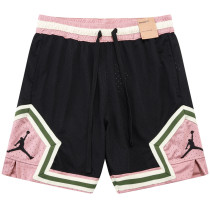 A2501 AJ Black Pink Casual Short Pants #黑粉色