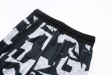 C2502 AJ Black white Casual Short Pants #破冰斑白